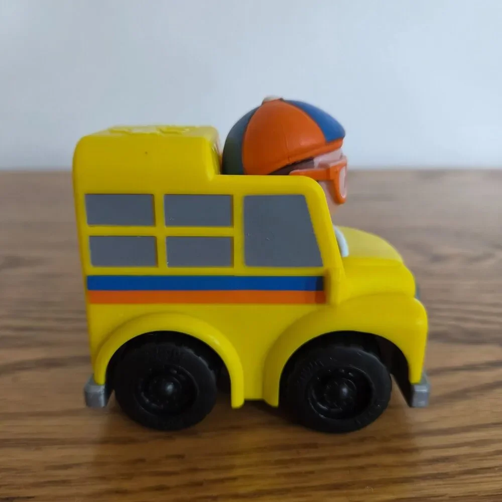 Blippi Mini Vehicles Toy Lot - Orange Front Loader & Yellow Blippi Mobile Toys